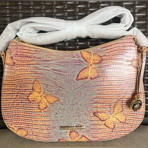 NWT Brahmin SHAYNA in MANDARIN ORANGE HEATWAVE Shoulder Bag